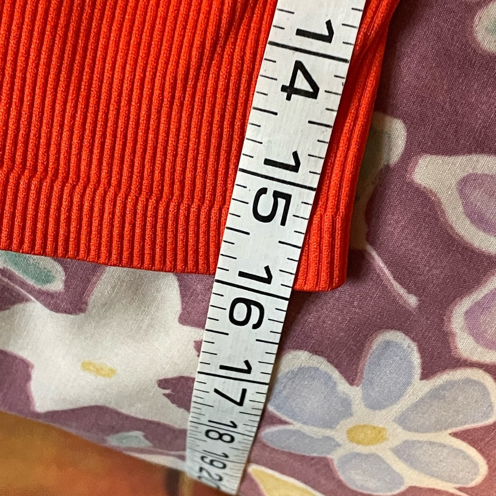 Orange Ribbed Capris - Picture 3 of 5